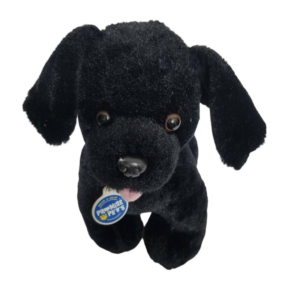 Build a Bear Promise Pets black stuffed plush animal toy doll puppy.